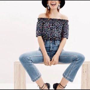 Jcrew off the shoulder top